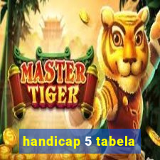 handicap 5 tabela